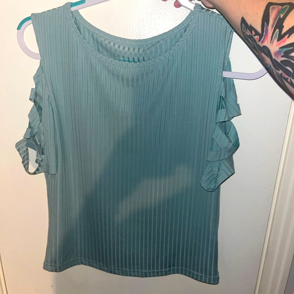 Shein Top Blue Large NWOT